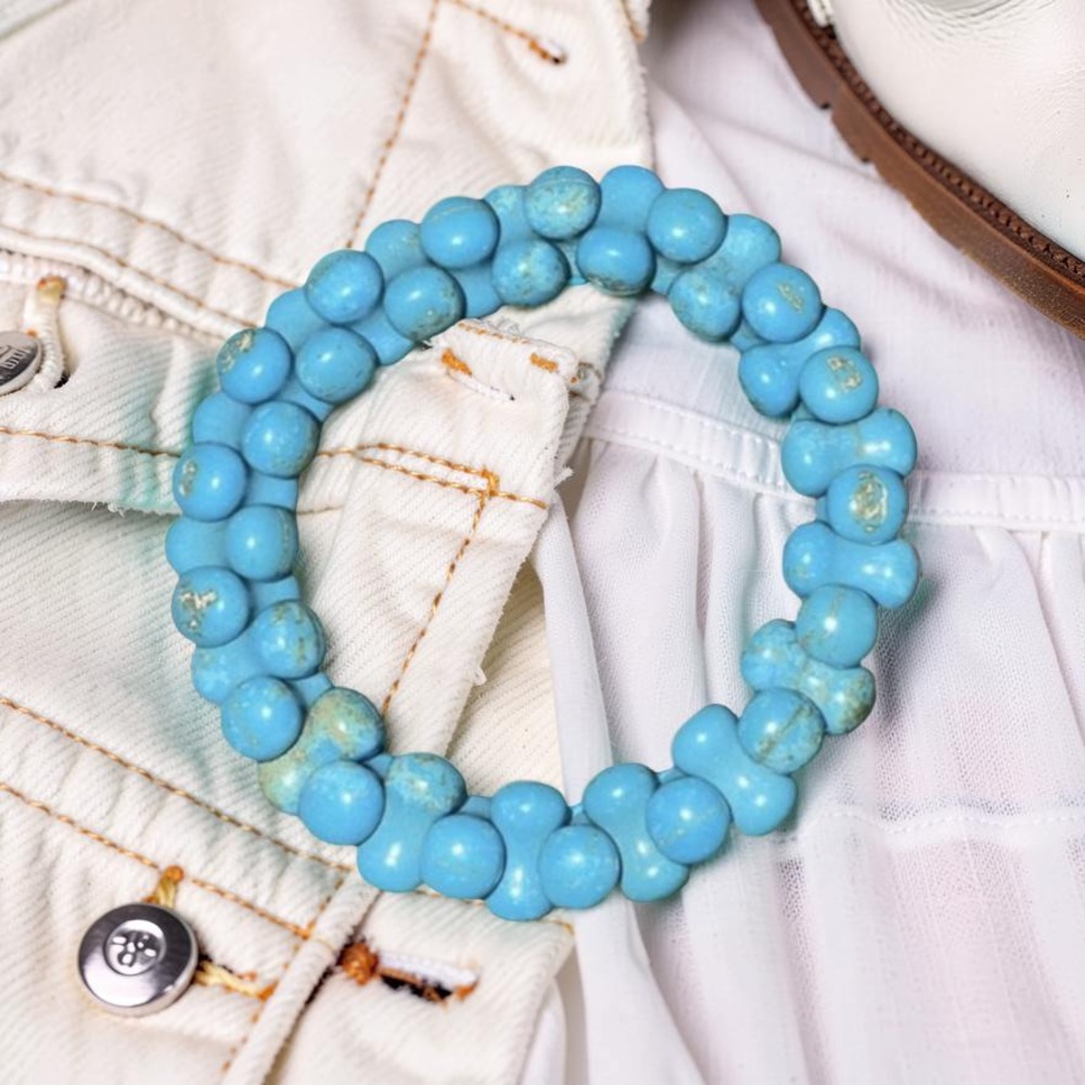 13.9mm 🔥 Turquoise Beaded Bracelets🩵